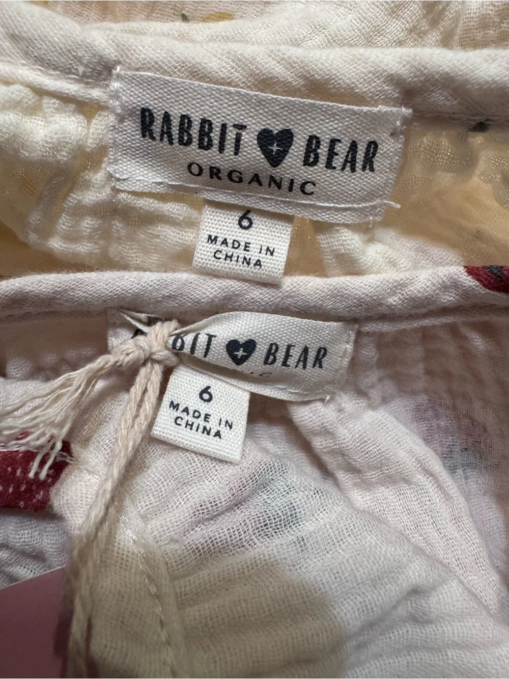 Rabbit + Bear Girl's Soft Floral Organic Cotton Sun Dress Bundle Lot Of 2 Sz 6